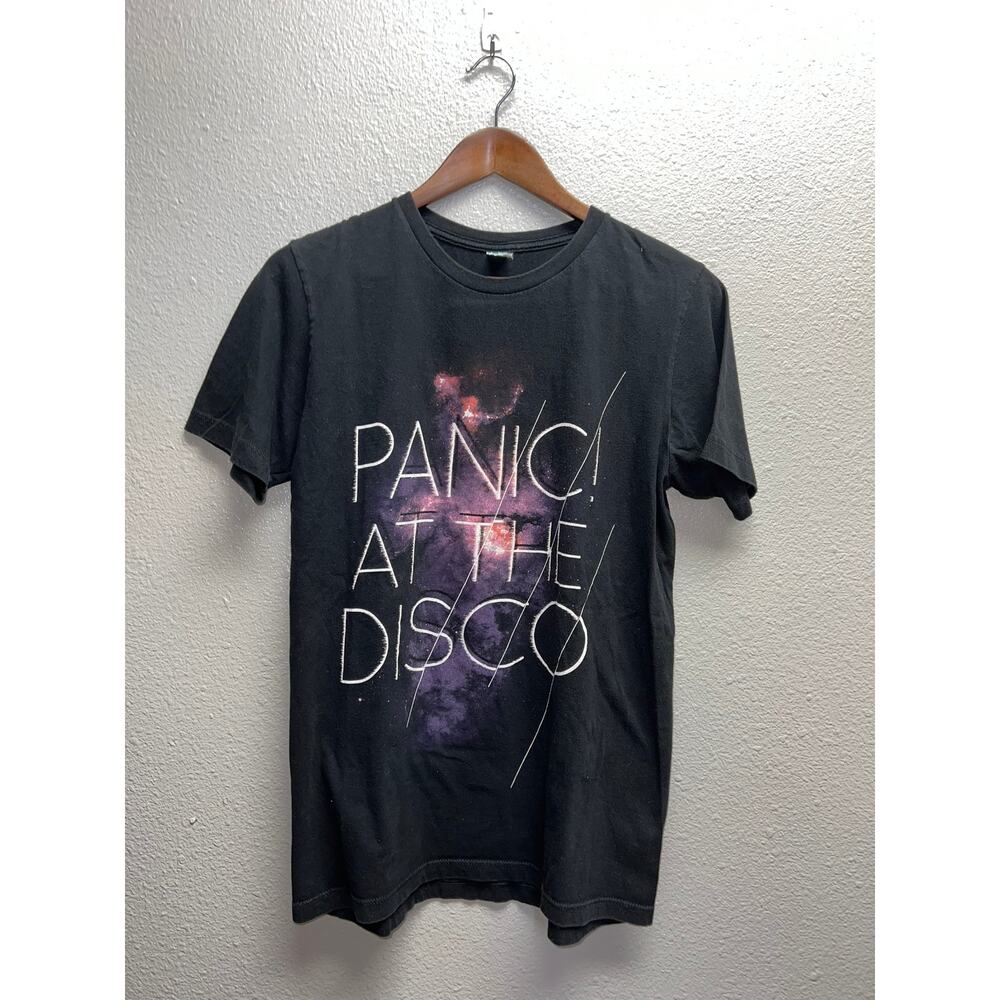 Panic At The Disco Shirt PATD! Panic! Black Graphic Music Tour Concert Tee L